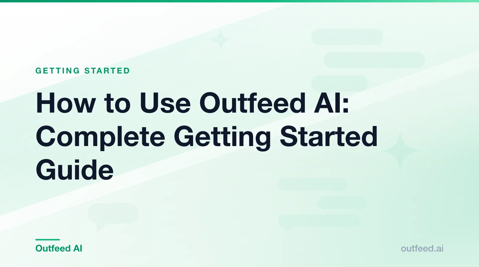 Outfeed AI tutorial: connecting social accounts and writing a first post by chat in the Outfeed AI web app